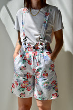 90's Floral Shorteralls