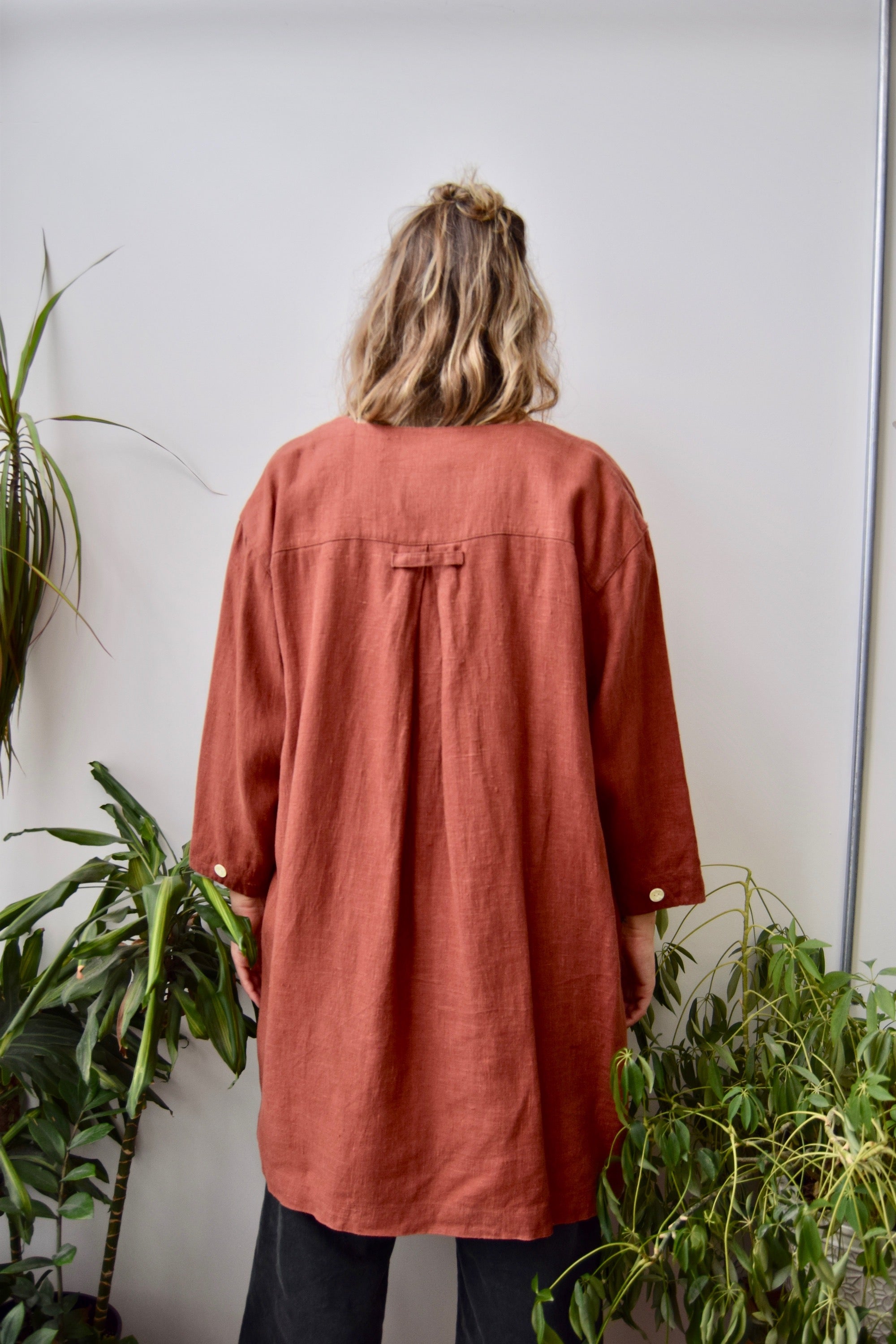 Rust Linen Jacket