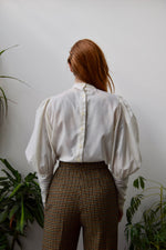 Seventies "You Babes" Mutton Sleeve Blouse