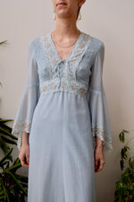 Powder Blue Seventies Maxi