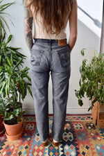 Faded and Worn Black 501s