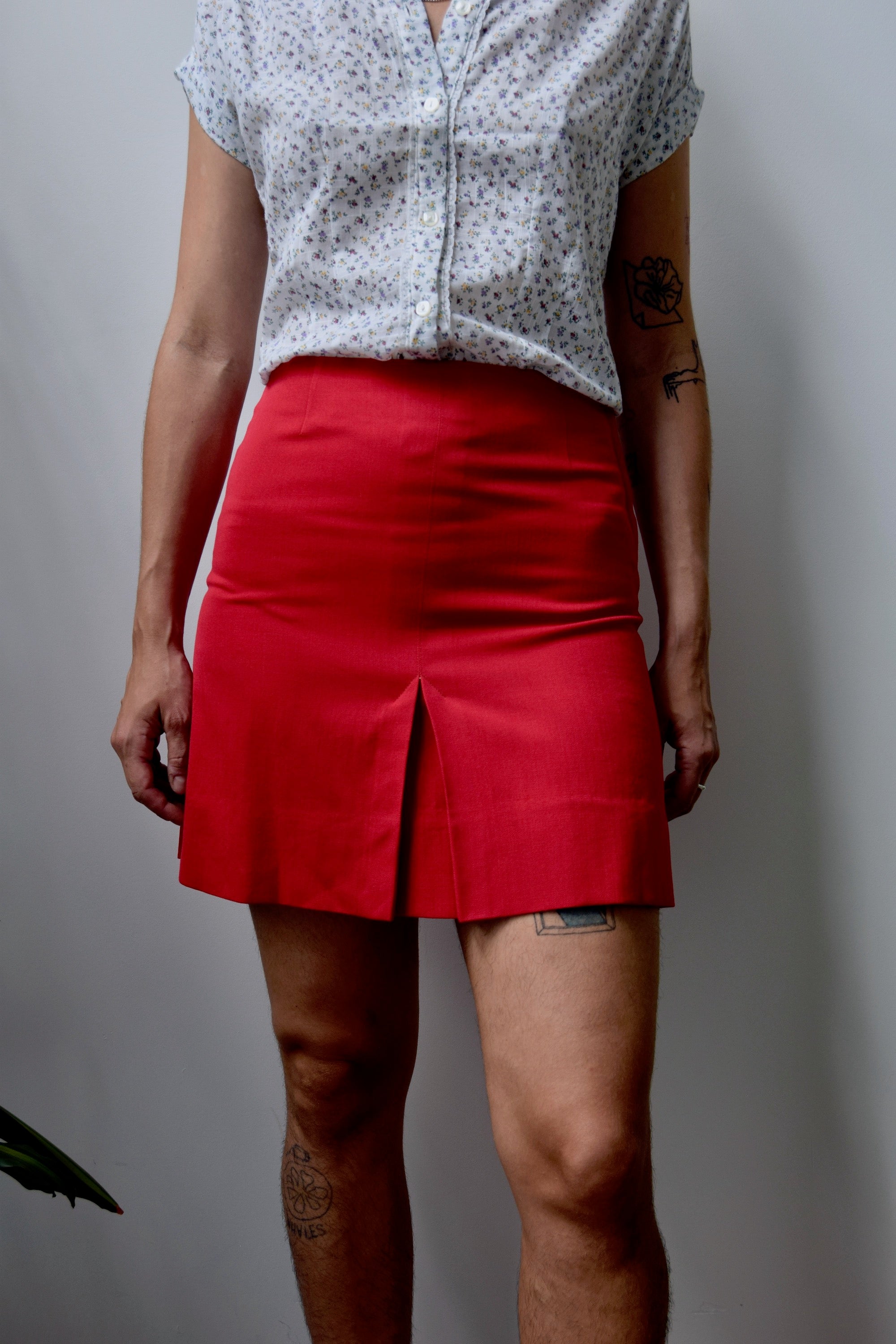 Raspberry Mini Skirt