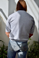 Short Sleeve Heathered Sweatshirt