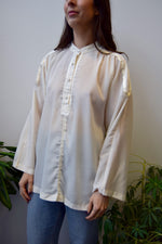 Seventies Cream Tunic Top