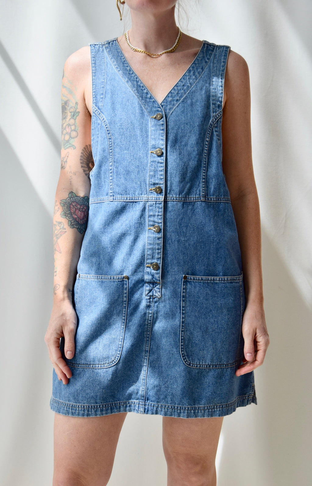 Denim Jumper Dress