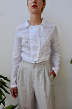 Cropped Linen Shacket