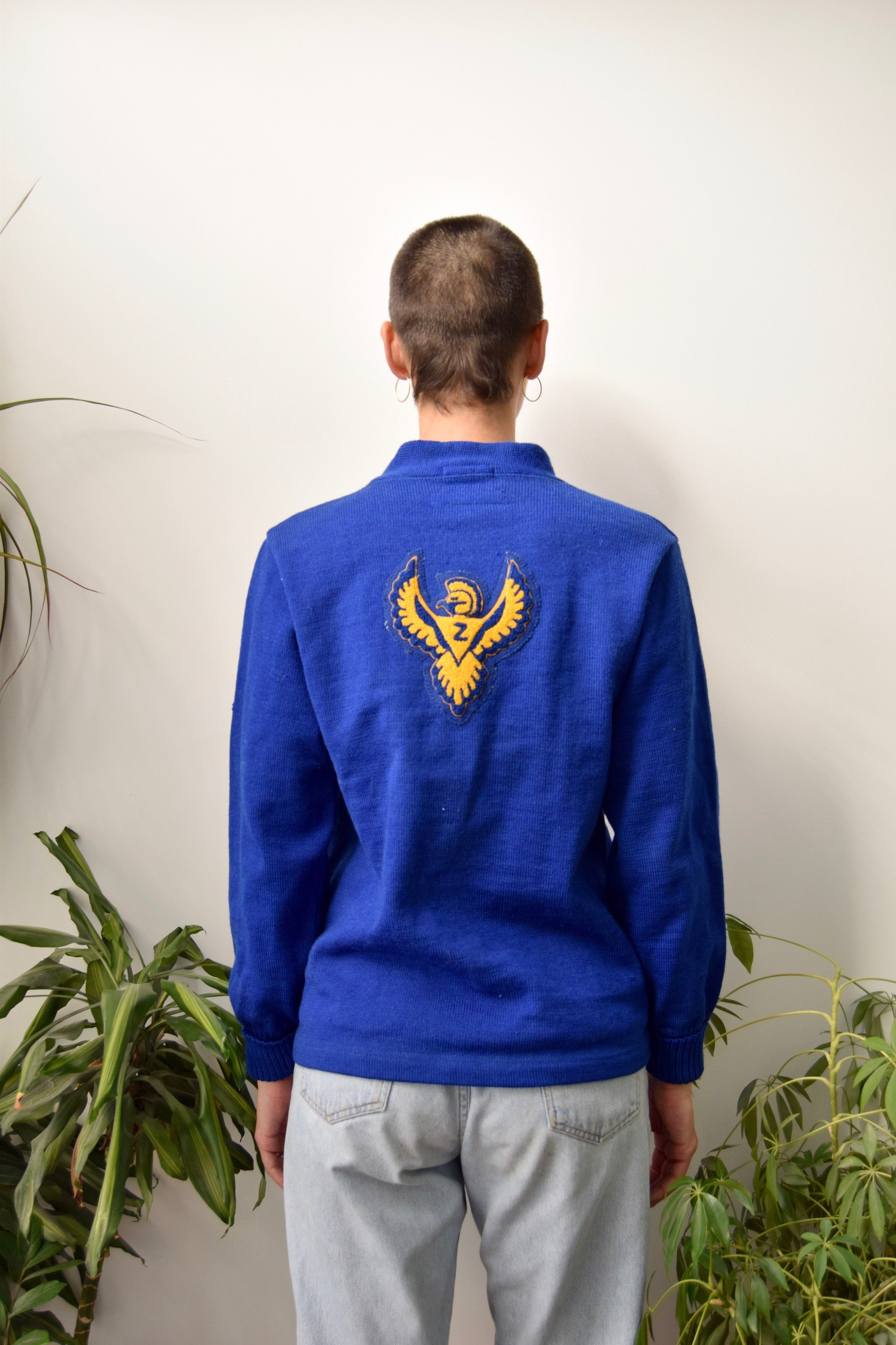 1970 Royal Blue Varsity Sweater