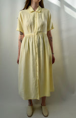 Lemon Drop Linen Market Dress