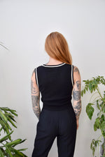 Crop Knit Vest Top