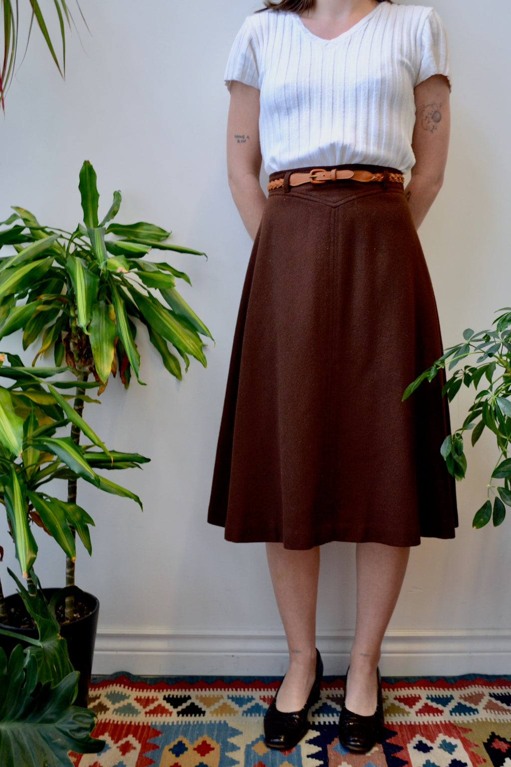 Seventies Wool Skirt