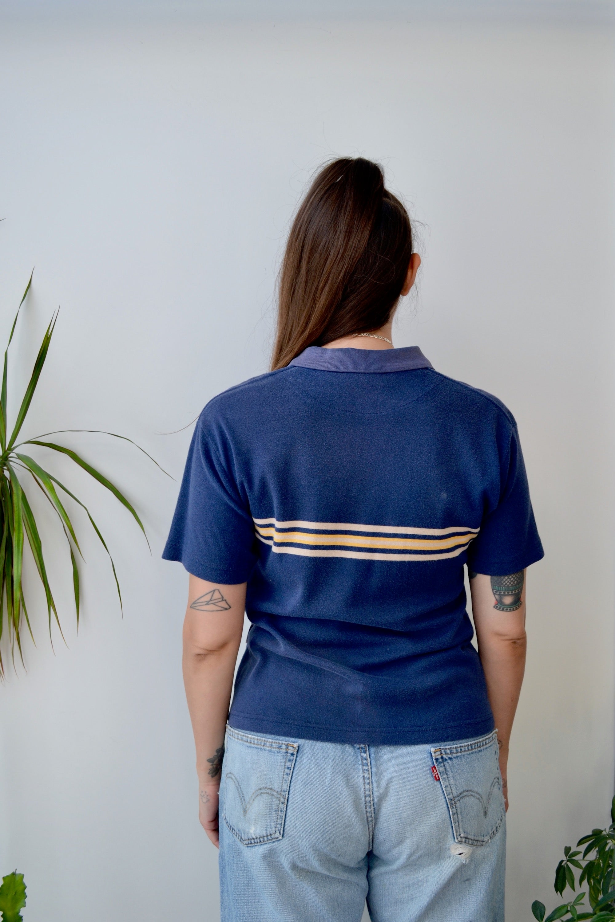 Nineties Zip Polo Tee