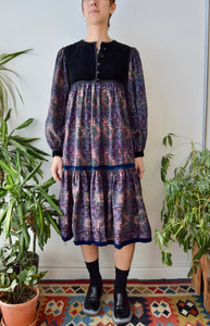 Seventies YSL Rive Gauche Peasant Dress