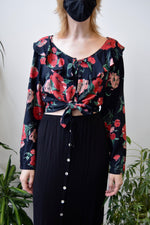 Floral Ruffle Blouse