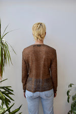 Mesh Snake Cardi Top