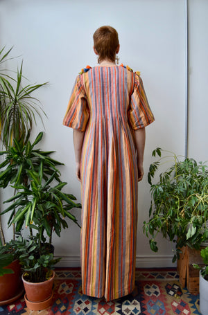 Striped Tassel Caftan