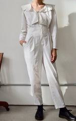 Eighties Ivory Sailer Jumpsuit