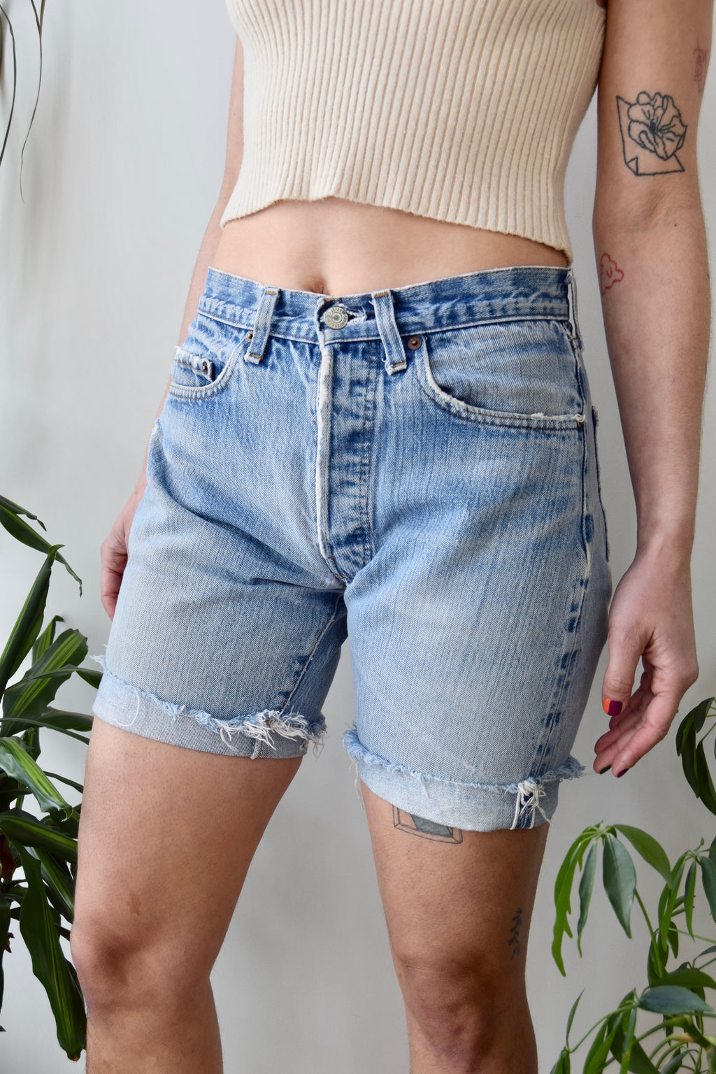 The Perfect Selvedge Levis Cutoffs