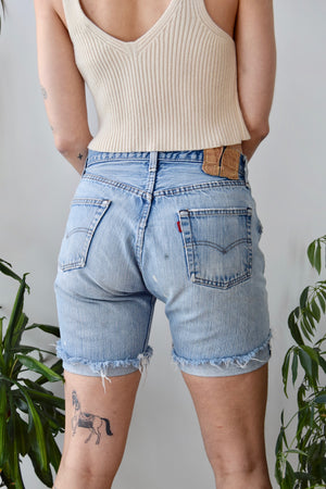 The Perfect Selvedge Levis Cutoffs