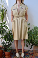 Seventies "Miss Joni" Safari Dress