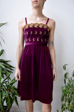 Velvet Embroidered Dress