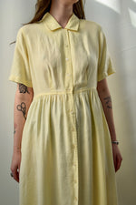 Lemon Drop Linen Market Dress