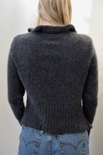 Angora Ruffle Cardigan