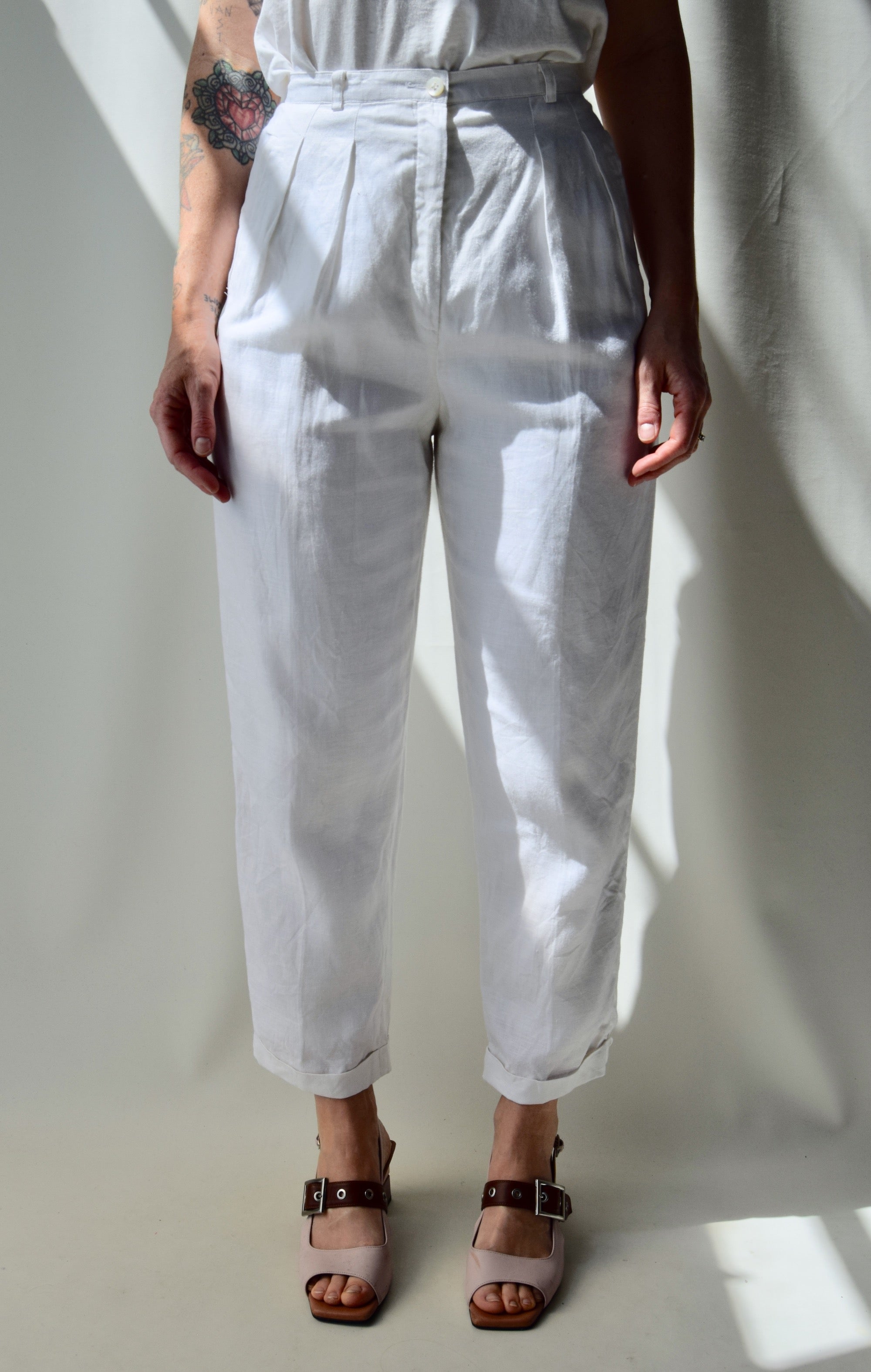 Crisp Linen Pants