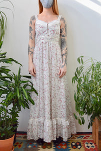 Floral Vine Gunne Sax Dress