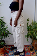 Cream Polo Cargo Pants