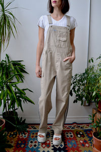 Khaki Sport Stripe Overalls