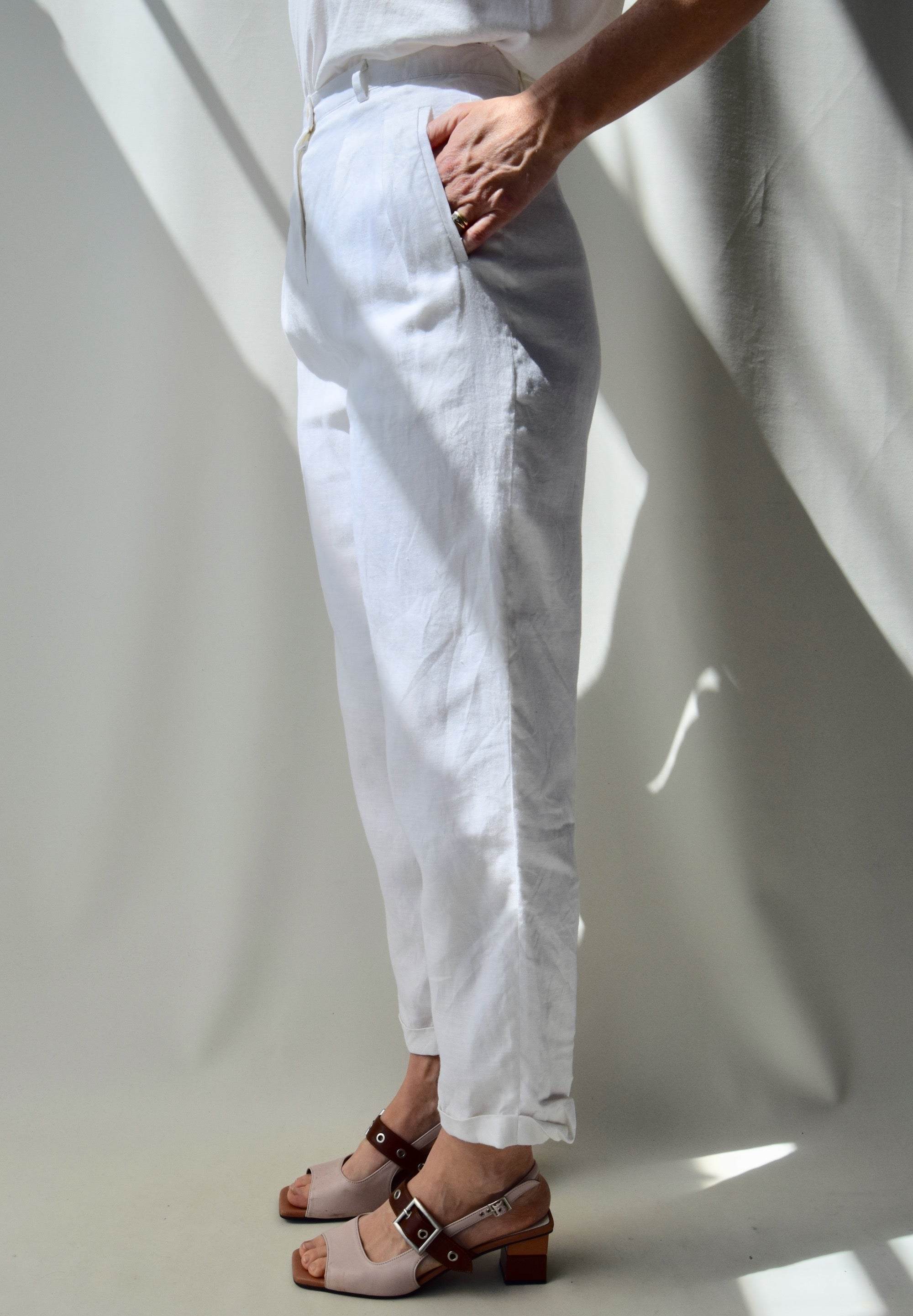 Crisp Linen Pants