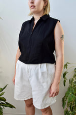 Cotton Zip Vest Top