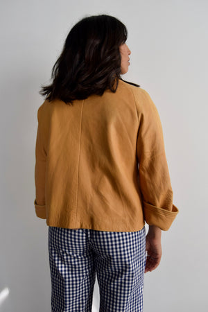 Vintage Buttery Fawn Leather Jacket