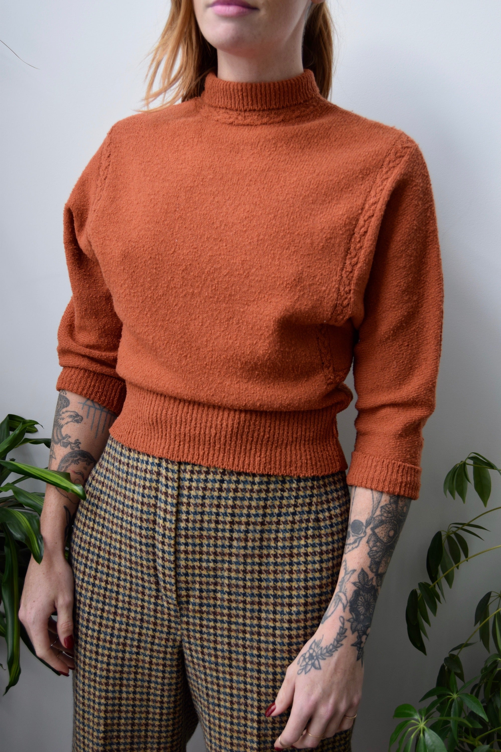 Caramel Wool Chenille Sweater