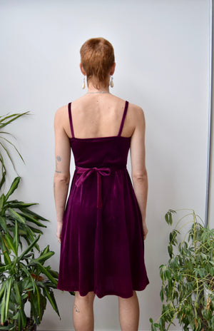 Velvet Embroidered Dress