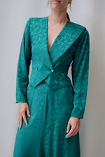 Emerald Green Silk Set