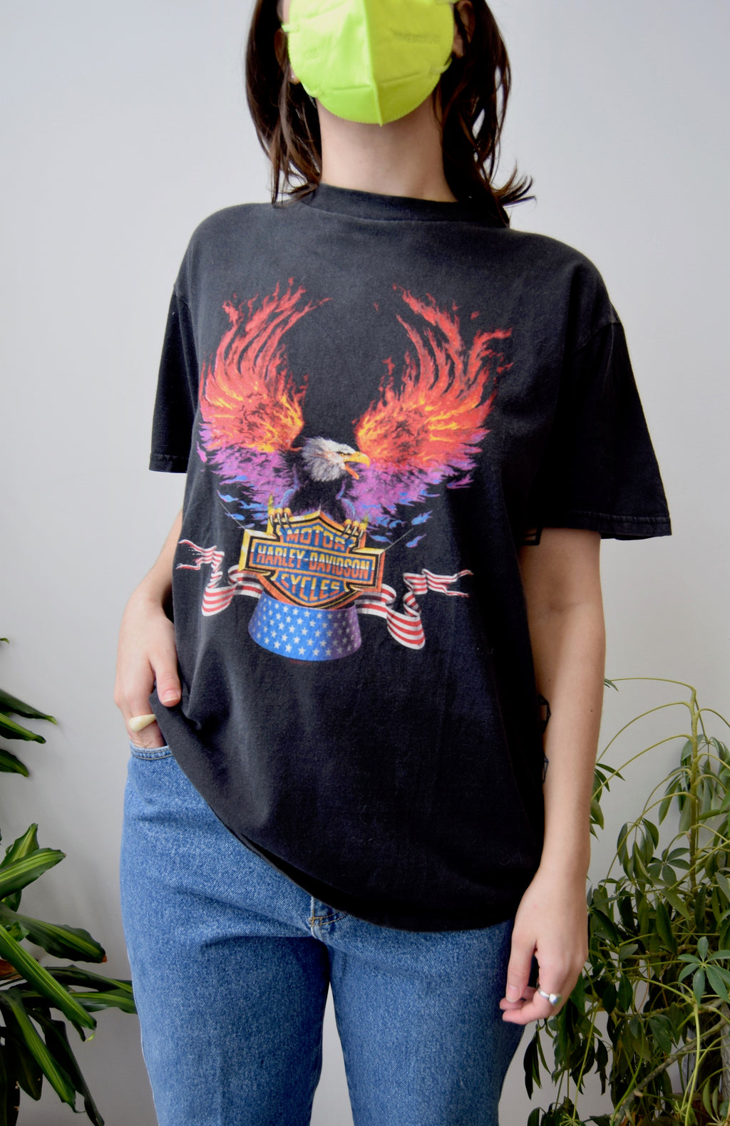 Flaming Eagle Harley Tee