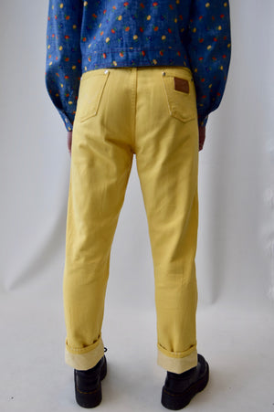1960's Wrangler Misses Sunny Yellow Jeans