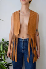Suede Fringe Vest