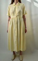 Lemon Drop Linen Market Dress