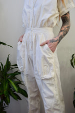 Ivory Cotton Jumpsuit