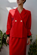 Cherry Red Designer Suit