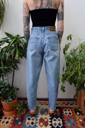 Classic Light Wash Tapered Jeans