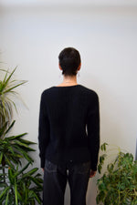 Ribbed Angora Cardigan