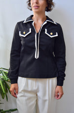 Black And White Sixties Top