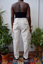 Cream Polo Cargo Pants