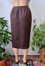 Chocolate Wool Wrap Skirt