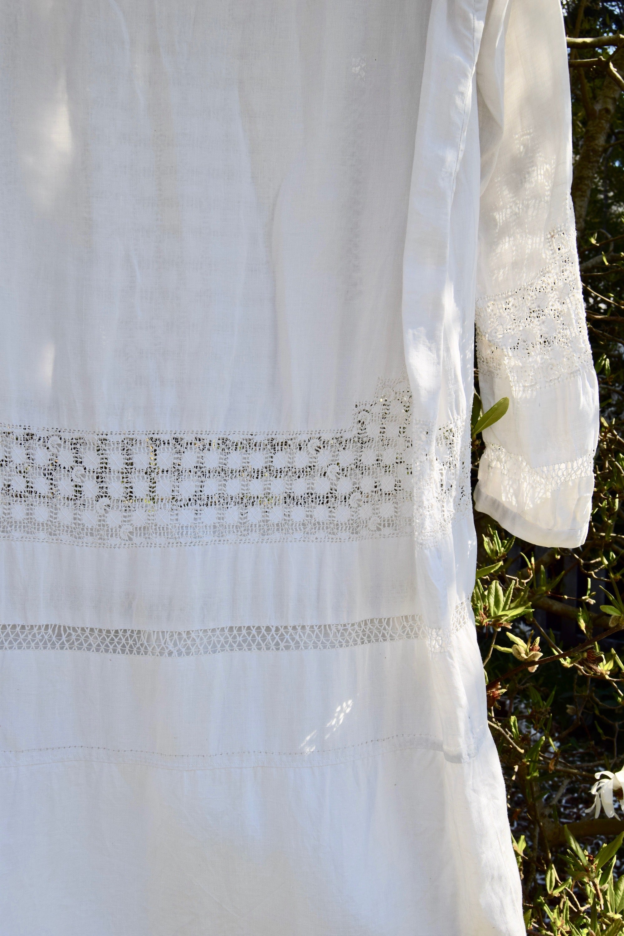 Antique Linen And Crochet Dress