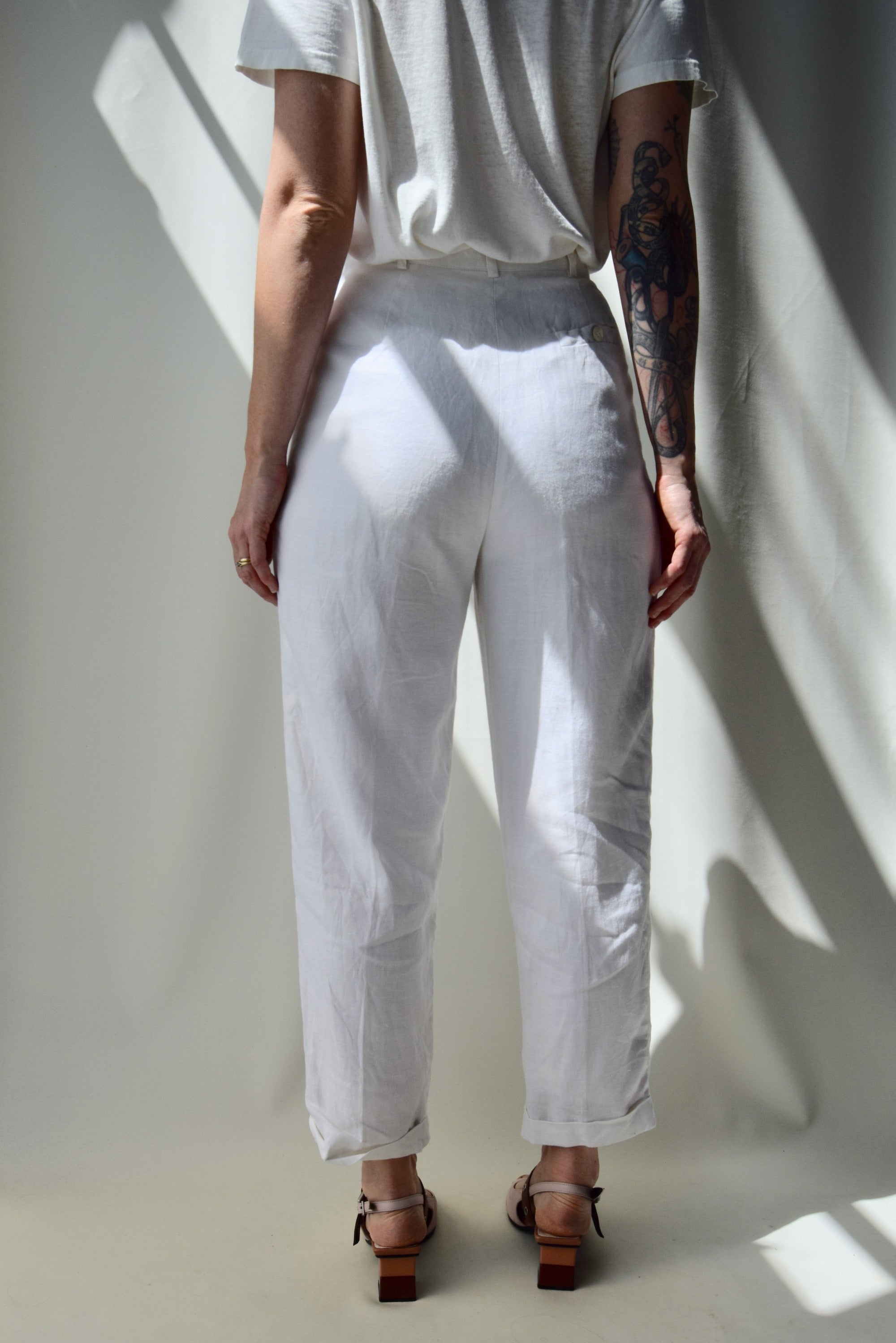 Crisp Linen Pants