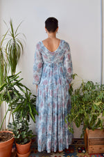 Seventies Blue Rose "Rags of San Francisco" Dress